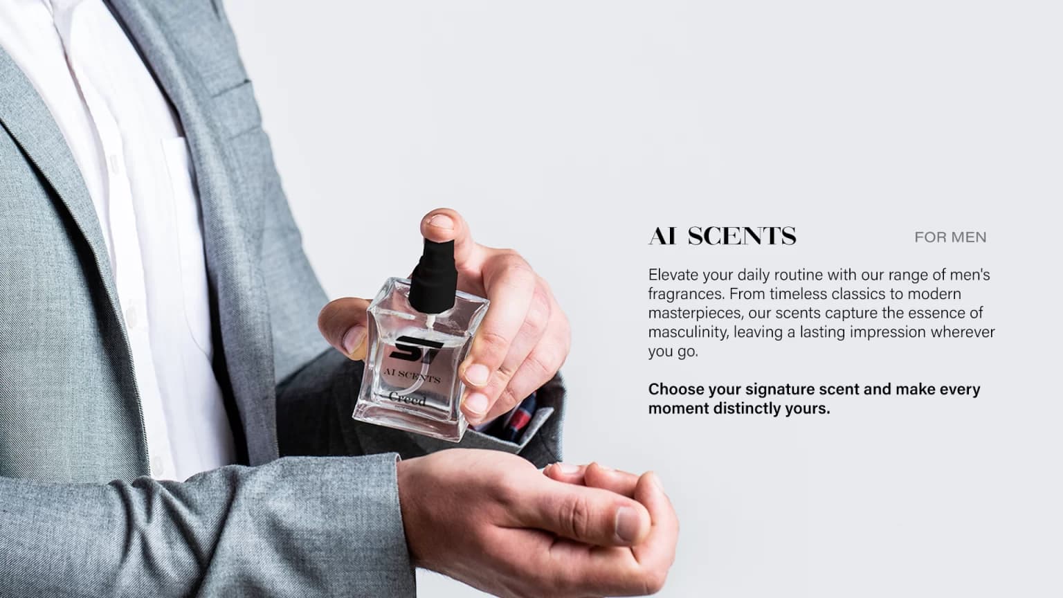 Ai Scents men's fragrance visual