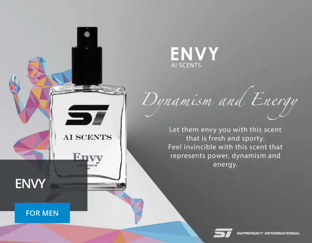 Ai Scents Envy fragrance visual for men